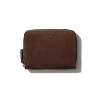 Noah SUEDE ZIP WALLET "Brown"