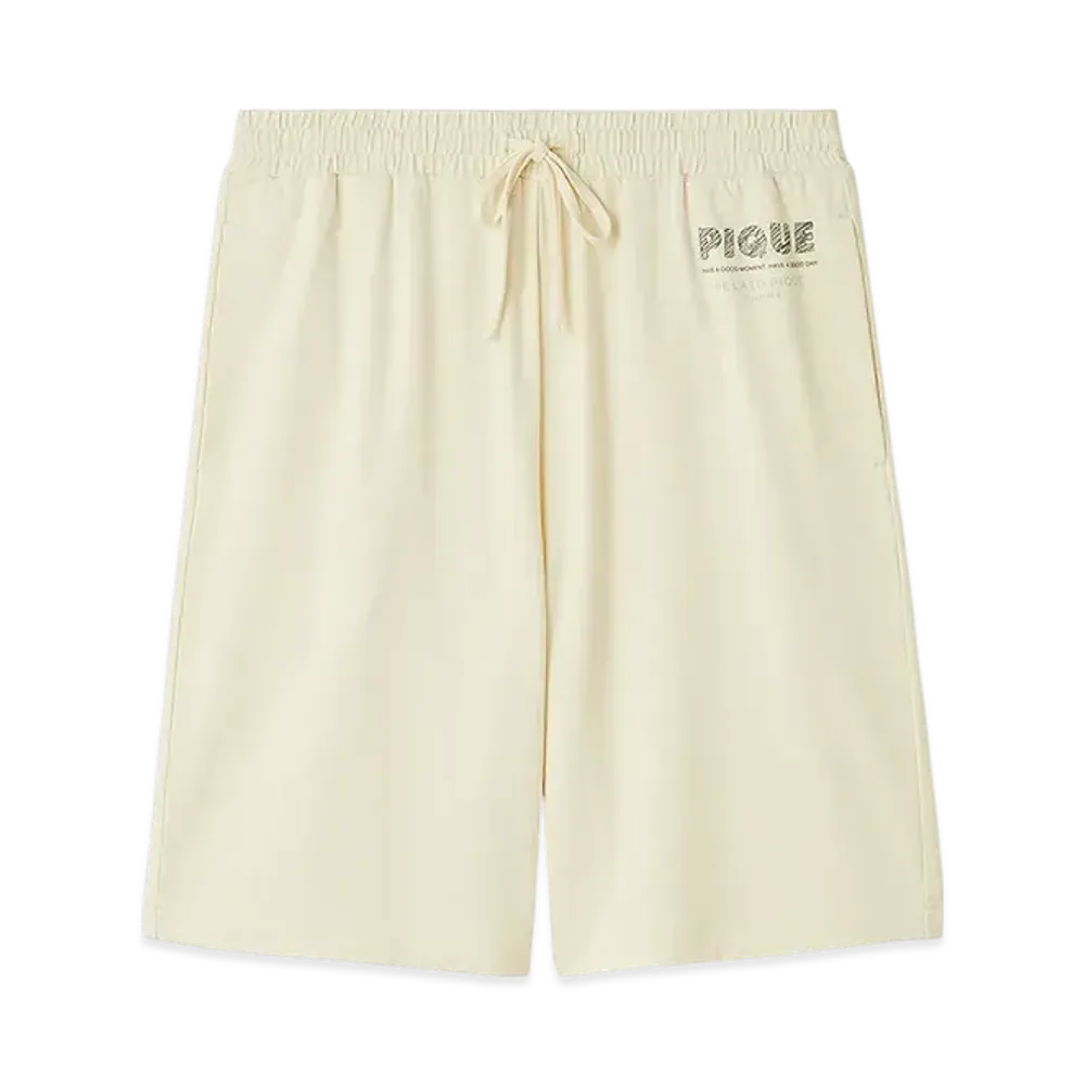 GELATO PIQUE Homme Cool Touch Sensation Function Pique Logo Shorts "Ivory"