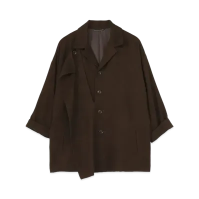 Yohji Yamamoto Y's RAYON/WOOL TWILL 3/4 SLEEVES JACKET "Khaki"