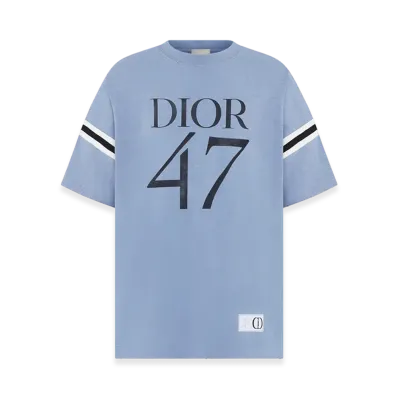 Dior Oversized T-Shirt Slub Jersey "Navy Blue"