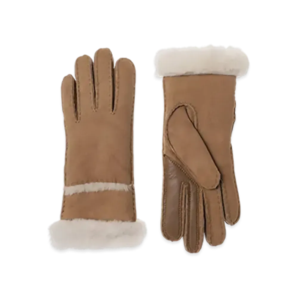 UGG Australia Sheepskin Seamed Glove "Chestnut"