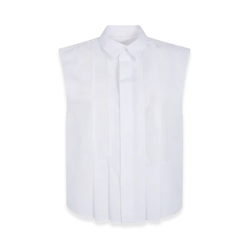 sacai Women's Sleeveless Shirt "White"
