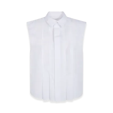 sacai Women's Sleeveless Shirt "White"