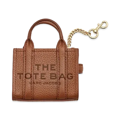 Marc Jacobs The Leather Nano Tote Charm "Argan Oil"