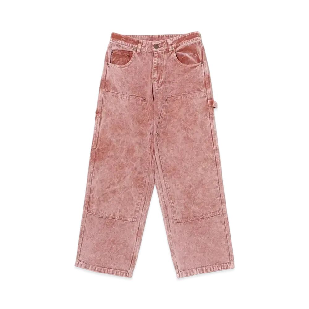 BEAMS FUTURE ARCHIVE Boro Double Knee Work Pant "Pink"
