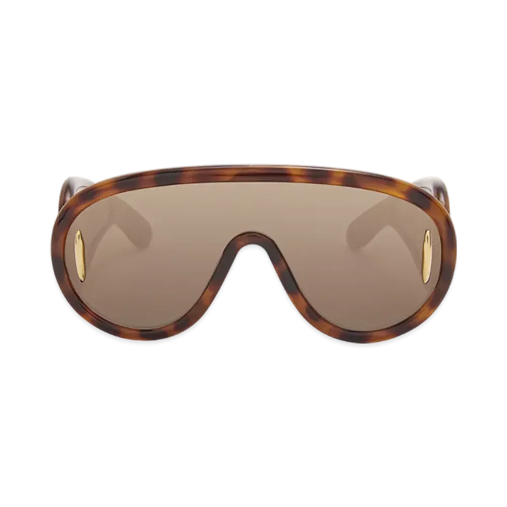 LOEWE Wave Mask Sunglasses "Havana"