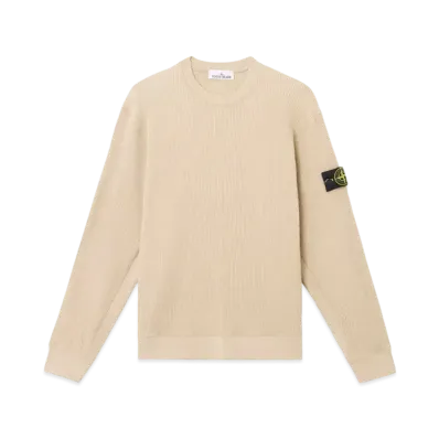 Stone Island 6100008 Organic Cotton Waffle Fleece "Desert Brown"