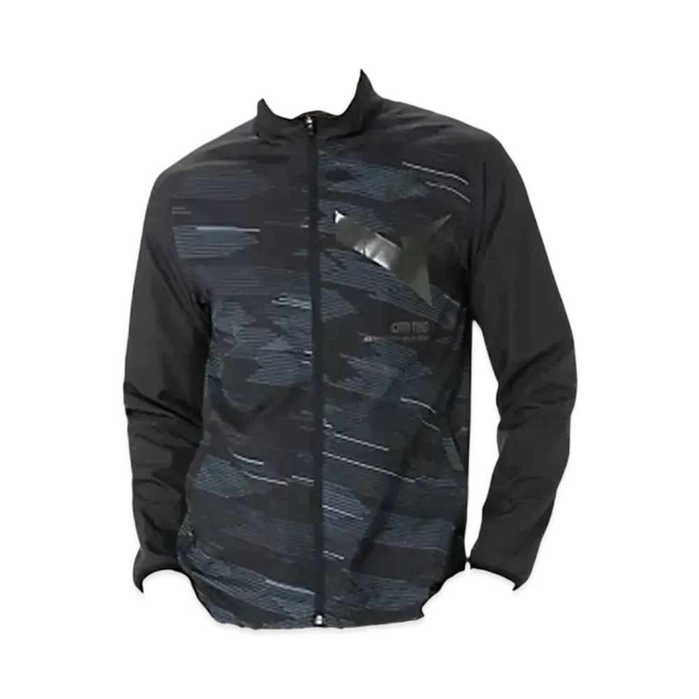 Asics Aim-Trg lining mesh graphic windbreaker jacket "Performance Black"