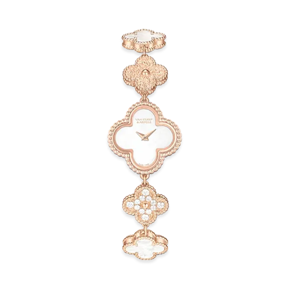 Van Cleef & Arpels Sweet Alhambra watch "18K Rose gold/Diamond/Mother-of-pearl"
