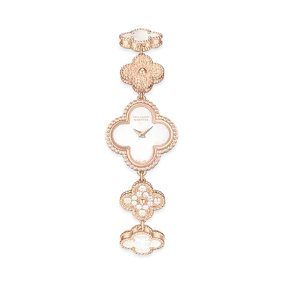 Van Cleef & Arpels Sweet Alhambra watch "18K Rose gold/Diamond/Mother-of-pearl"