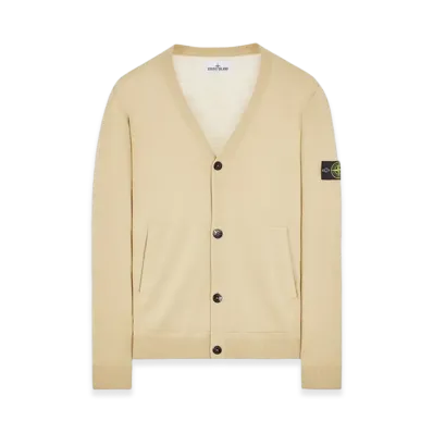 Stone Island 511C4 Pure Light Wool Knit Cardigan - 23FW "Ecru"