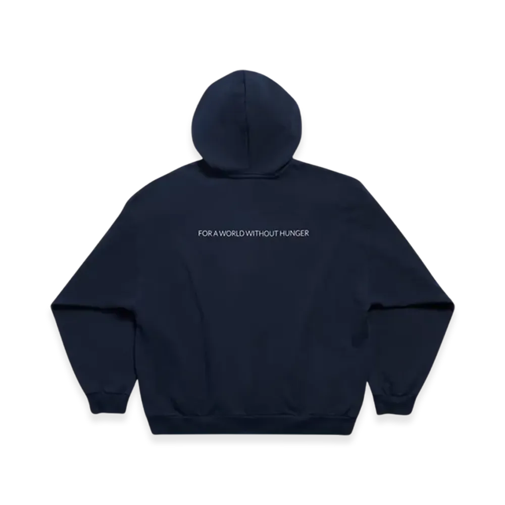 BALENCIAGA WFP Zip-Up Medium Fit Hoodie "Dark Blue White"