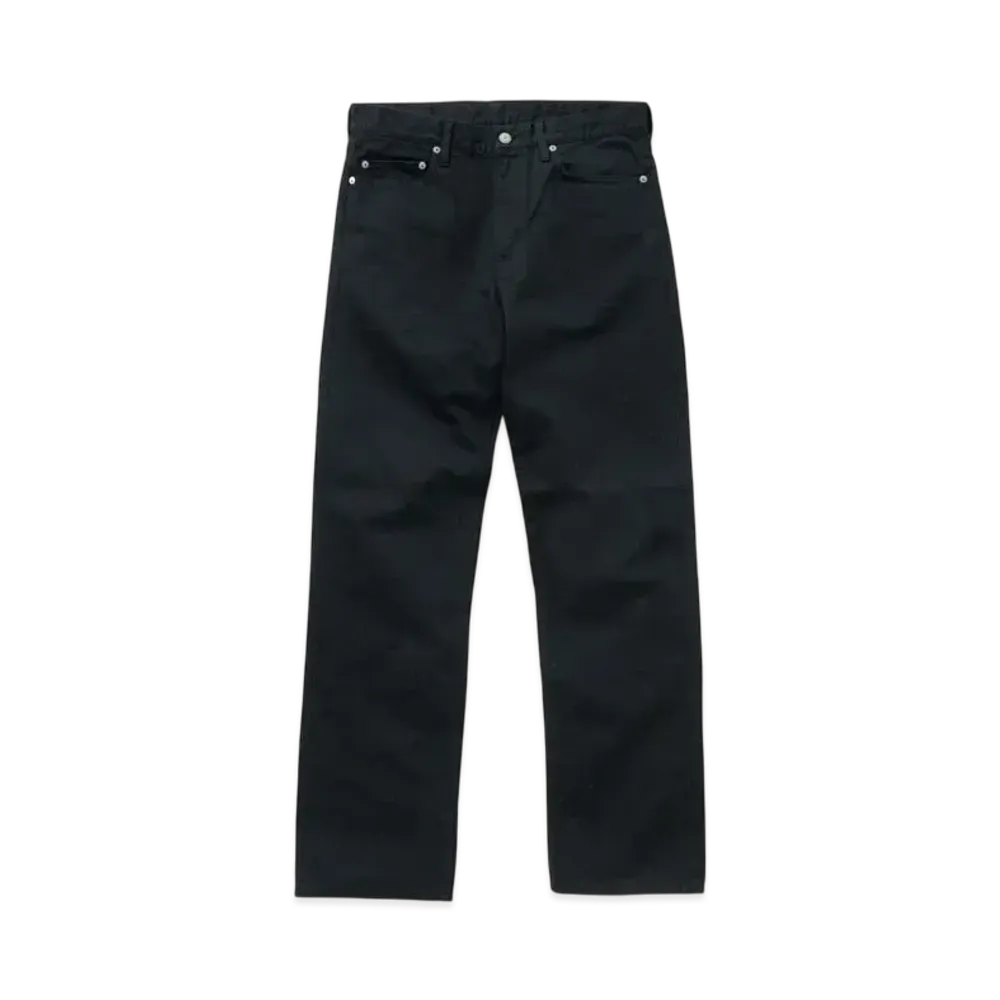 RATS Black Denim Pants Straight "Black"