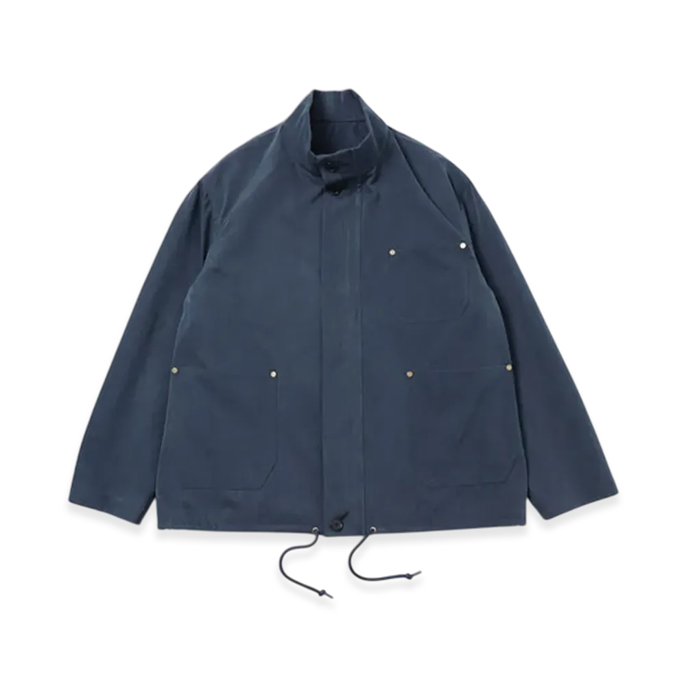 A.PRESSE Cotton Silk Yacht Jacket "Navy"