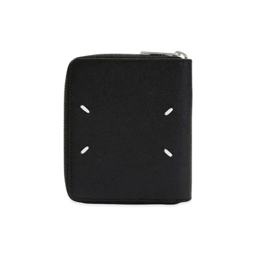 Maison Margiela Zip Around Grainy Leather Wallet ”Black”