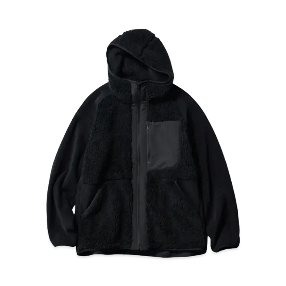 Uniqlo x White Mountaineering Fleece Full-Zip Parka "Black"