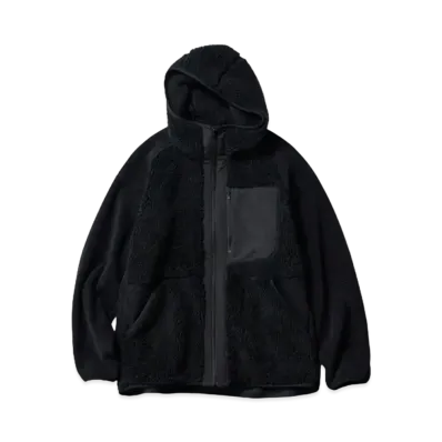 Uniqlo x White Mountaineering Fleece Full-Zip Parka "Black"