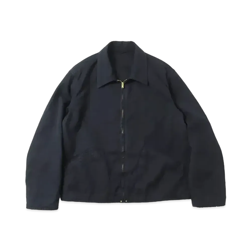 A.PRESSE Silk Hemp Sports Jacket "Black"