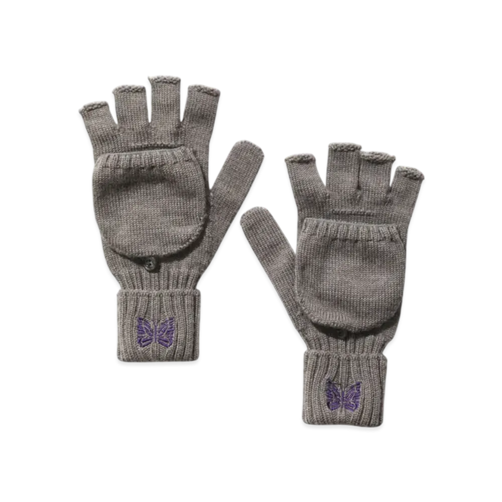 NEEDLES Convertible Glove - Merino Wool "Gray"