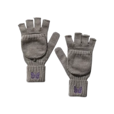 NEEDLES Convertible Glove - Merino Wool "Gray"