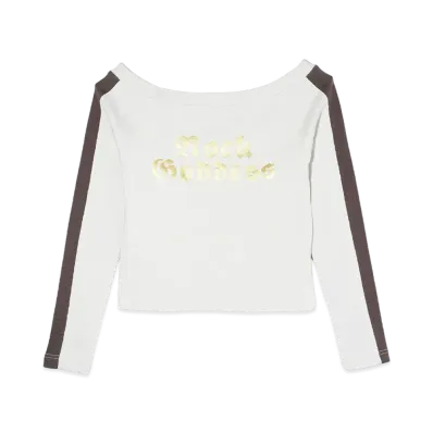 X-Girl Off The Shoulder L/S Top "Off White"