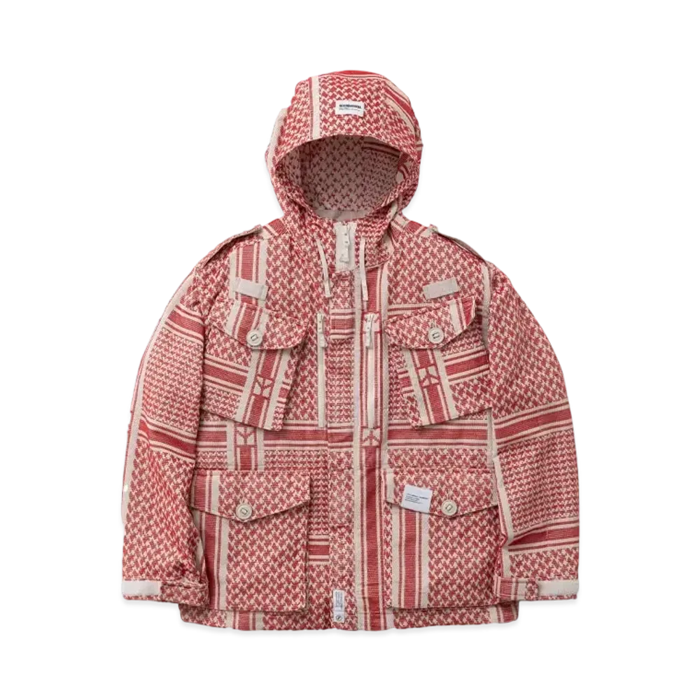 NEIGHBORHOOD JQ Shemagh Smock Jacket "Red"