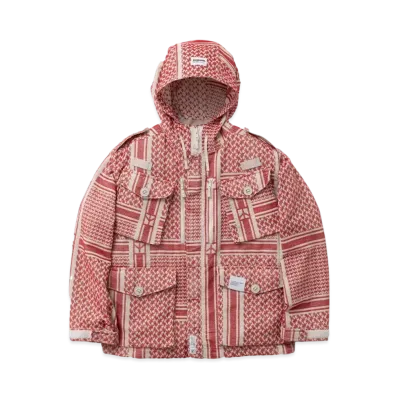 NEIGHBORHOOD JQ Shemagh Smock Jacket "Red"
