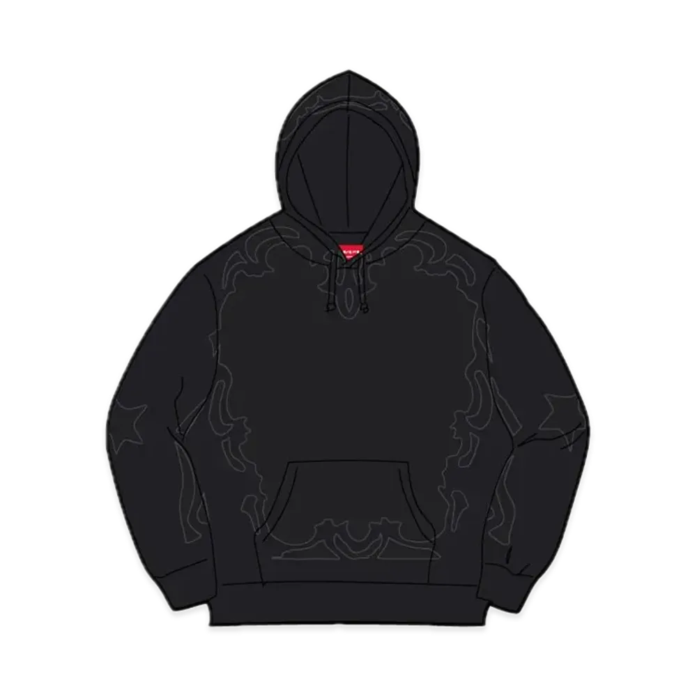 Supreme Western Cut Out Hooded Sweatshirt "Black"