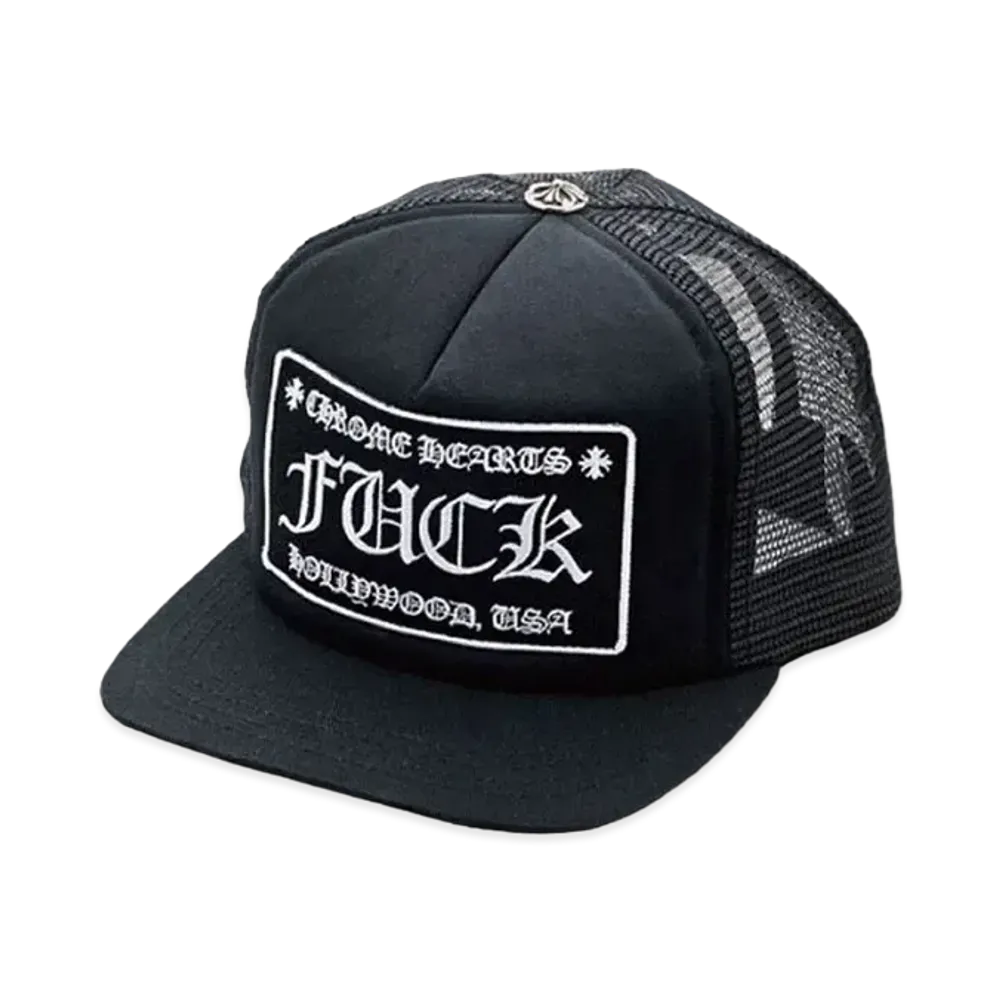 Chrome Hearts Tracker Cap Fuck "Black"