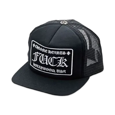 Chrome Hearts Tracker Cap Fuck "Black"