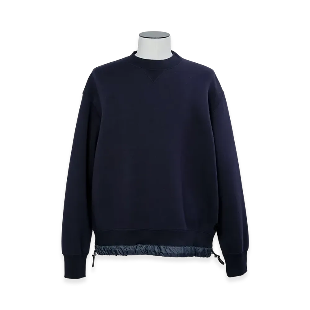 sacai S Sponge Sweat Pullover "Navy"