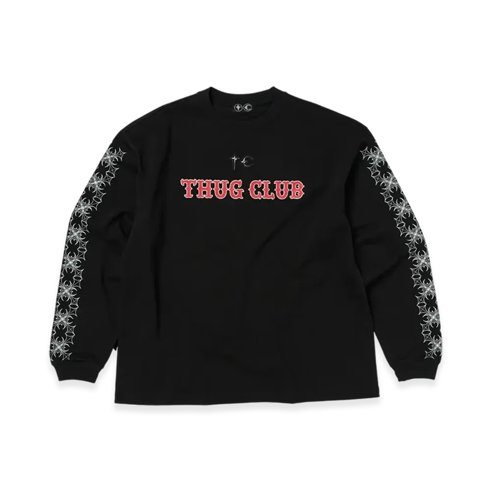 THUG CLUB TC Pattern Long-Sleeve "Black"