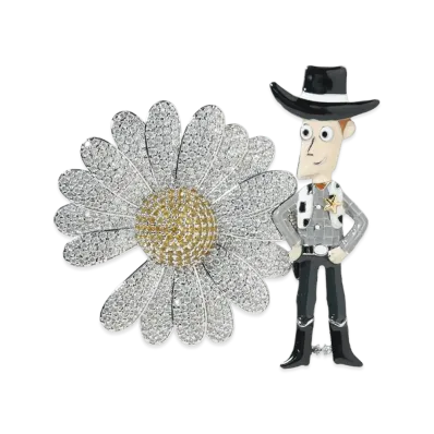 PEACEMINUSONE x Toy Story x Casetify THE FIRST FAN Daisy Jewel Pin "Silver" / G-DRAGON