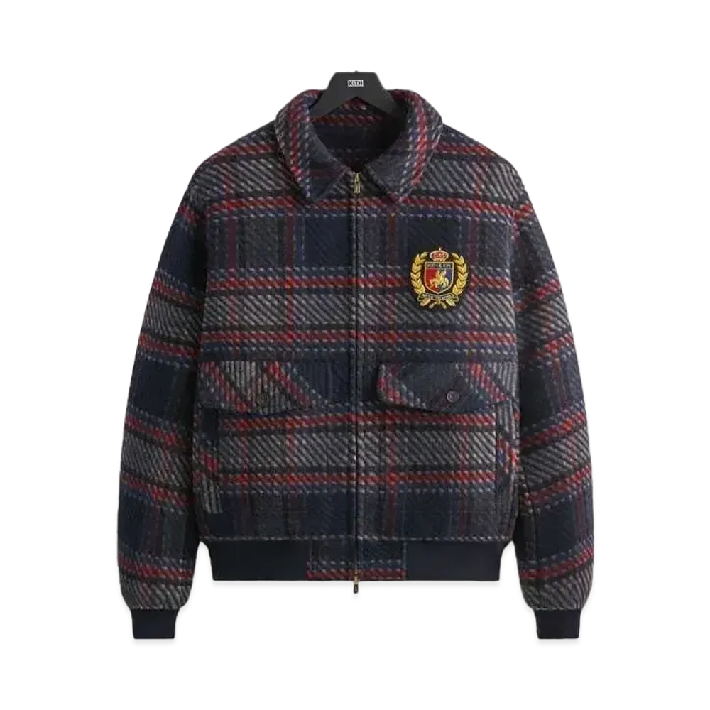 Kith x Bergdorf Goodman Plaid Hawthorne Flight Jacket "Nocturnal"