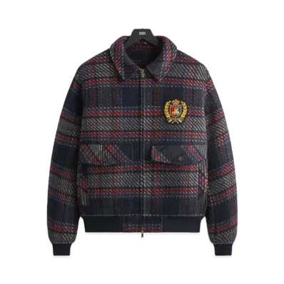 Kith x Bergdorf Goodman Plaid Hawthorne Flight Jacket "Nocturnal"