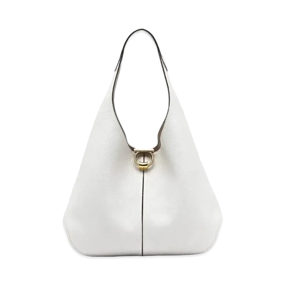 Salvatore Ferragamo Gancini Hobo Bag "Gull Grey"
