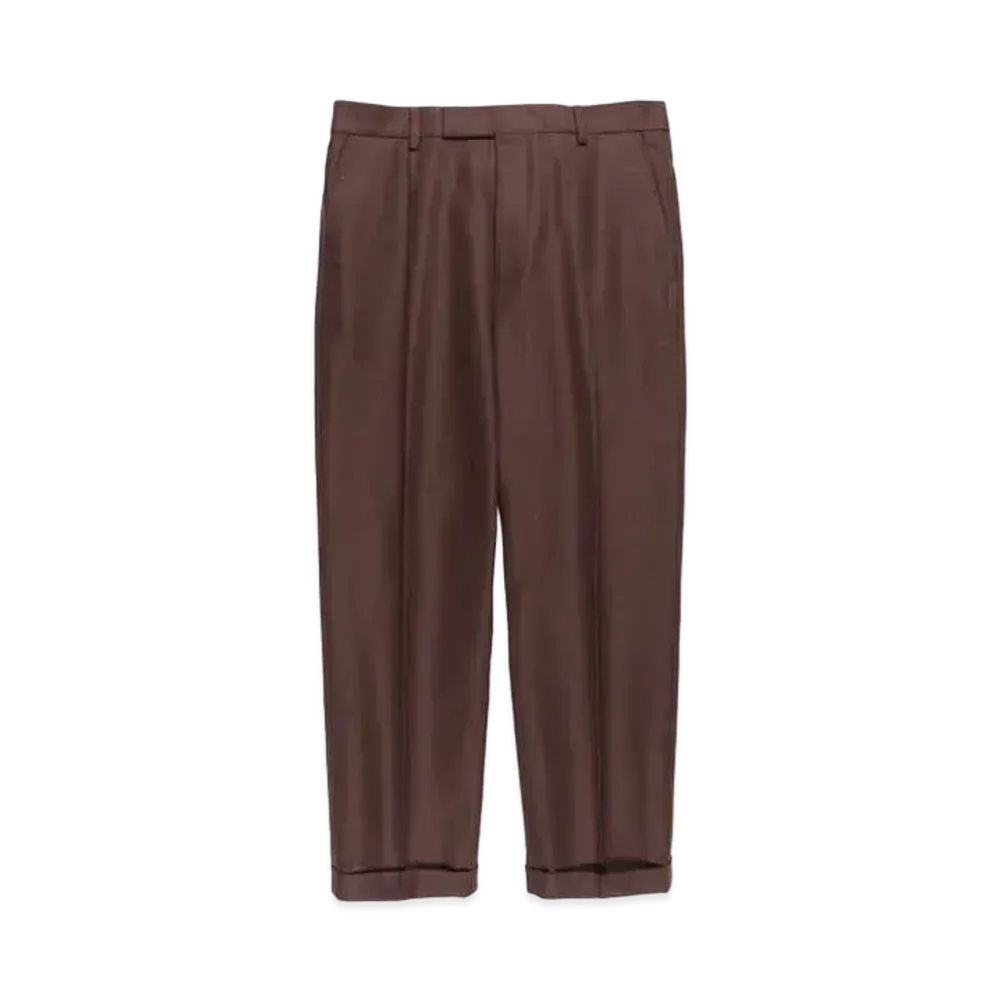 WACKO MARIA T/C Pleated Trousers (Type-2) "Brown"
