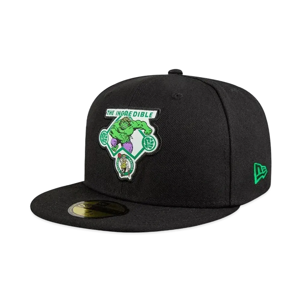 NEW ERA x NBA x MARVEL 59FIFTY Boston Celtics Hulk "Black/Green"