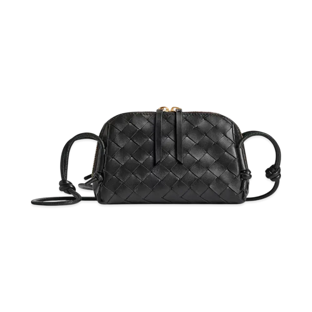 Bottega Veneta Intrecciato Concert Pouch "Black"