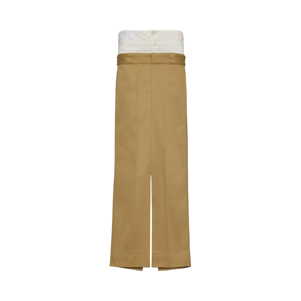 Maison Margiela Women's Skater Chino Long Skirt
 "Camel"