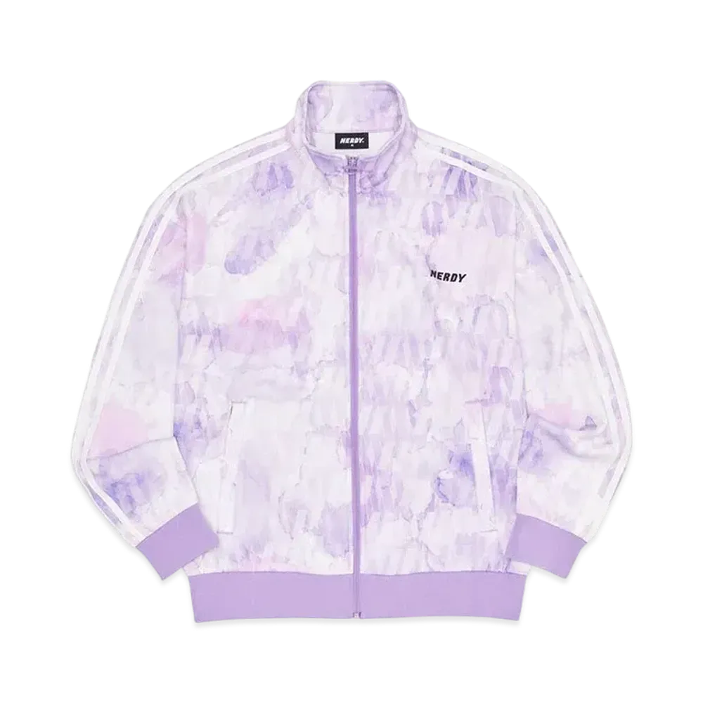 atmos x NERDY DNA Watercolor Brush Track Top "Purple"