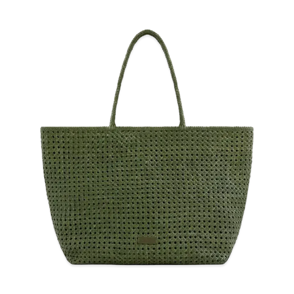 Aime Leon Dore Woven Leather Tote Bag "Green"