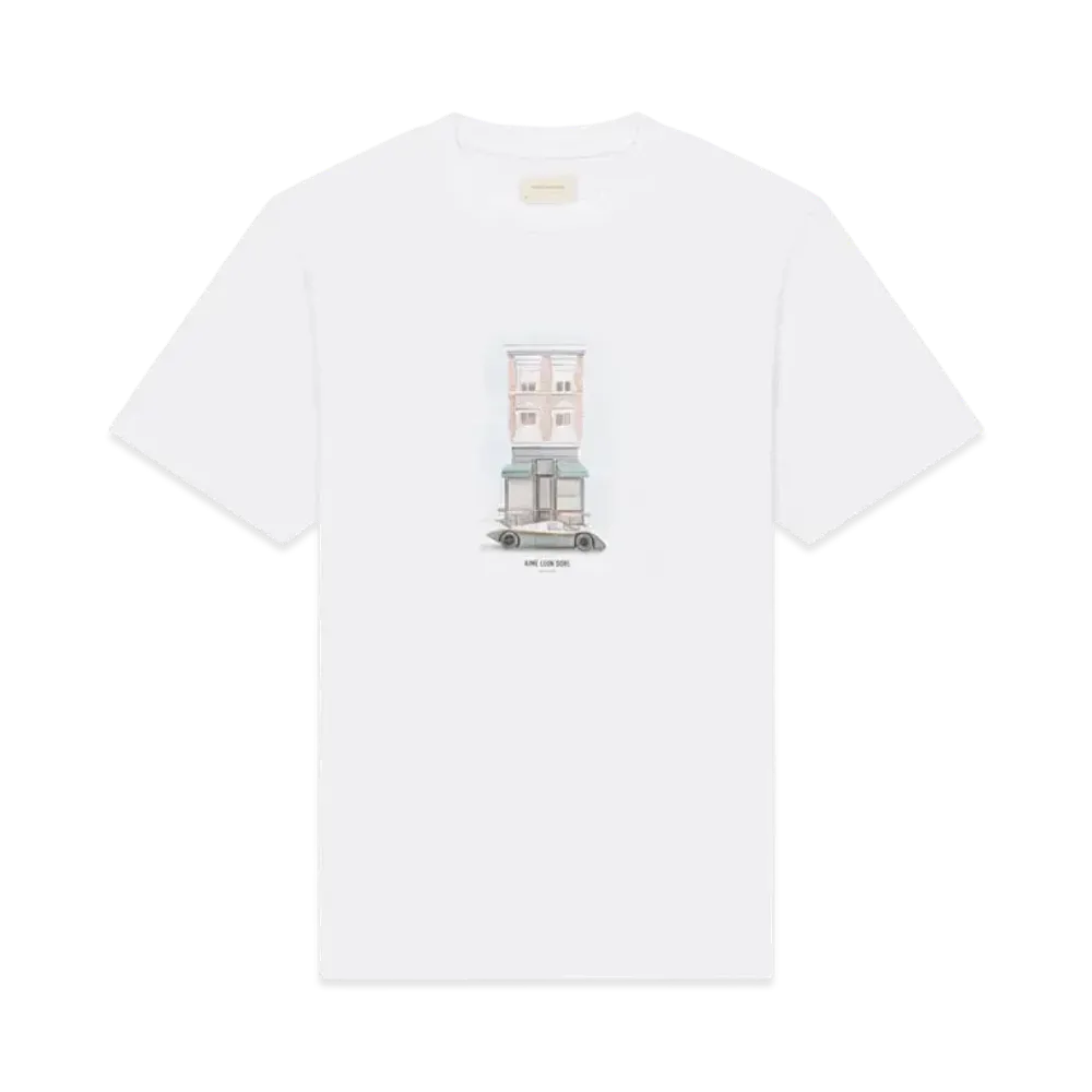 Aime Leon Dore Porsche on Mulberry Tee "White"