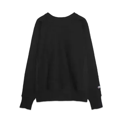 Champion REVERSE WEAVE CREW NECK SWEATSHIRT(MADE IN USA) "BLACK"