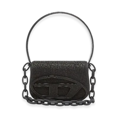 Diesel 1Dr 1Dr-Iconic Shoulder Bag In Arid Leather "Black"