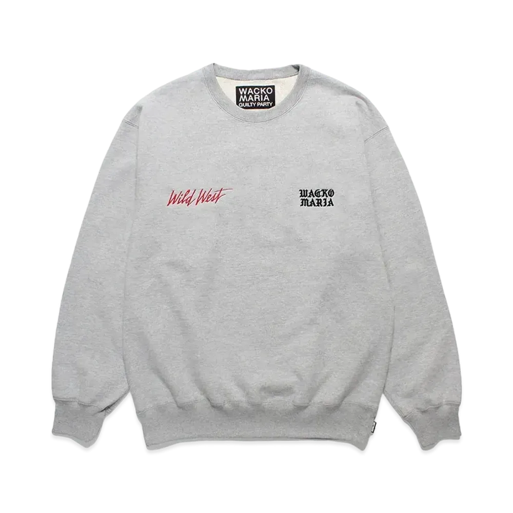 WACKO MARIA 世界平和プロジェクト / Heavy Weight Crew Neck Sweat Shirt "Gray"