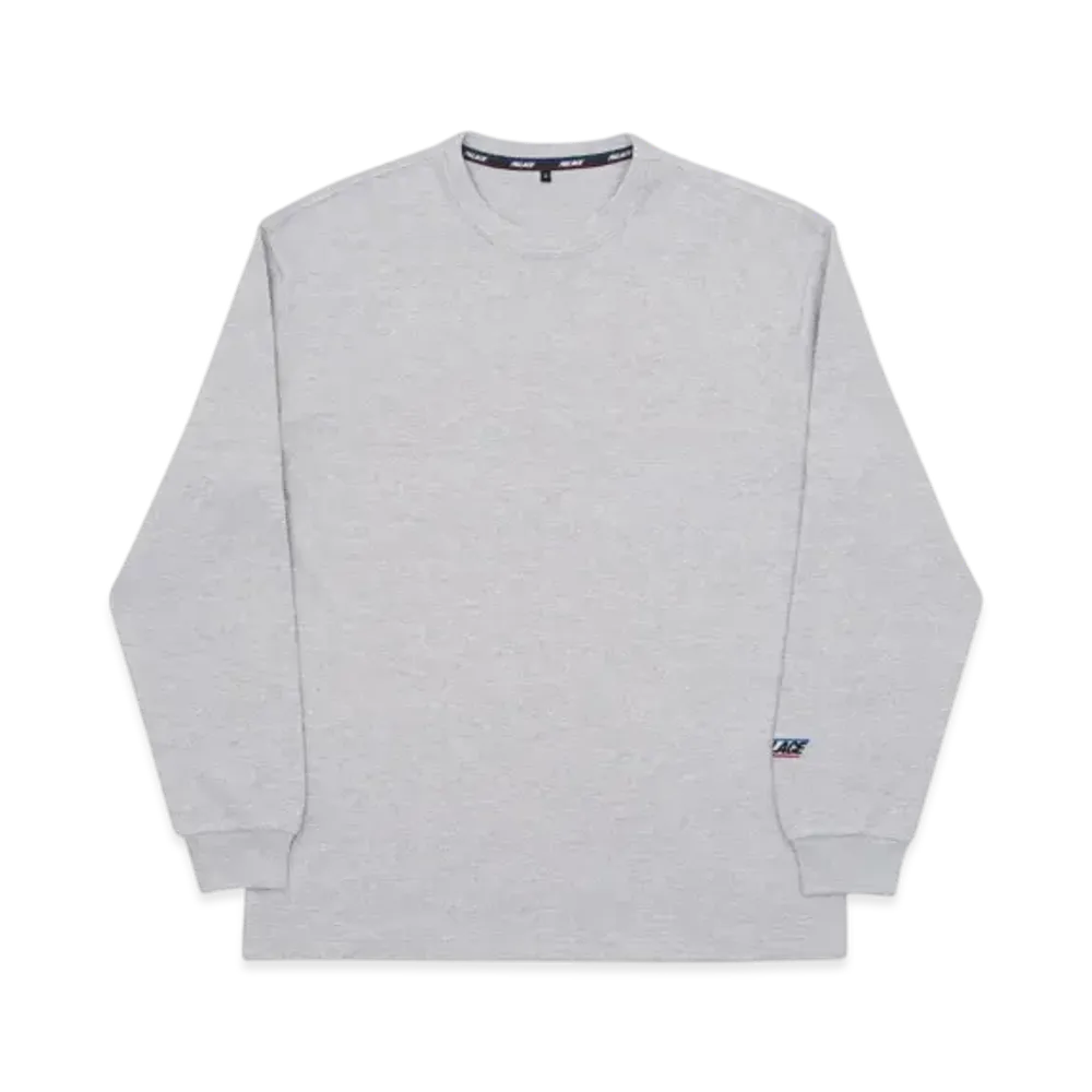PALACE Basically a Waffle Longsleeve "Grey Marl"