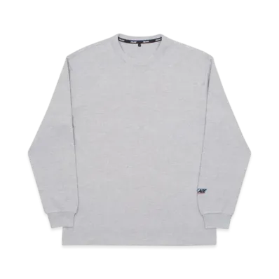 PALACE Basically a Waffle Longsleeve "Grey Marl"