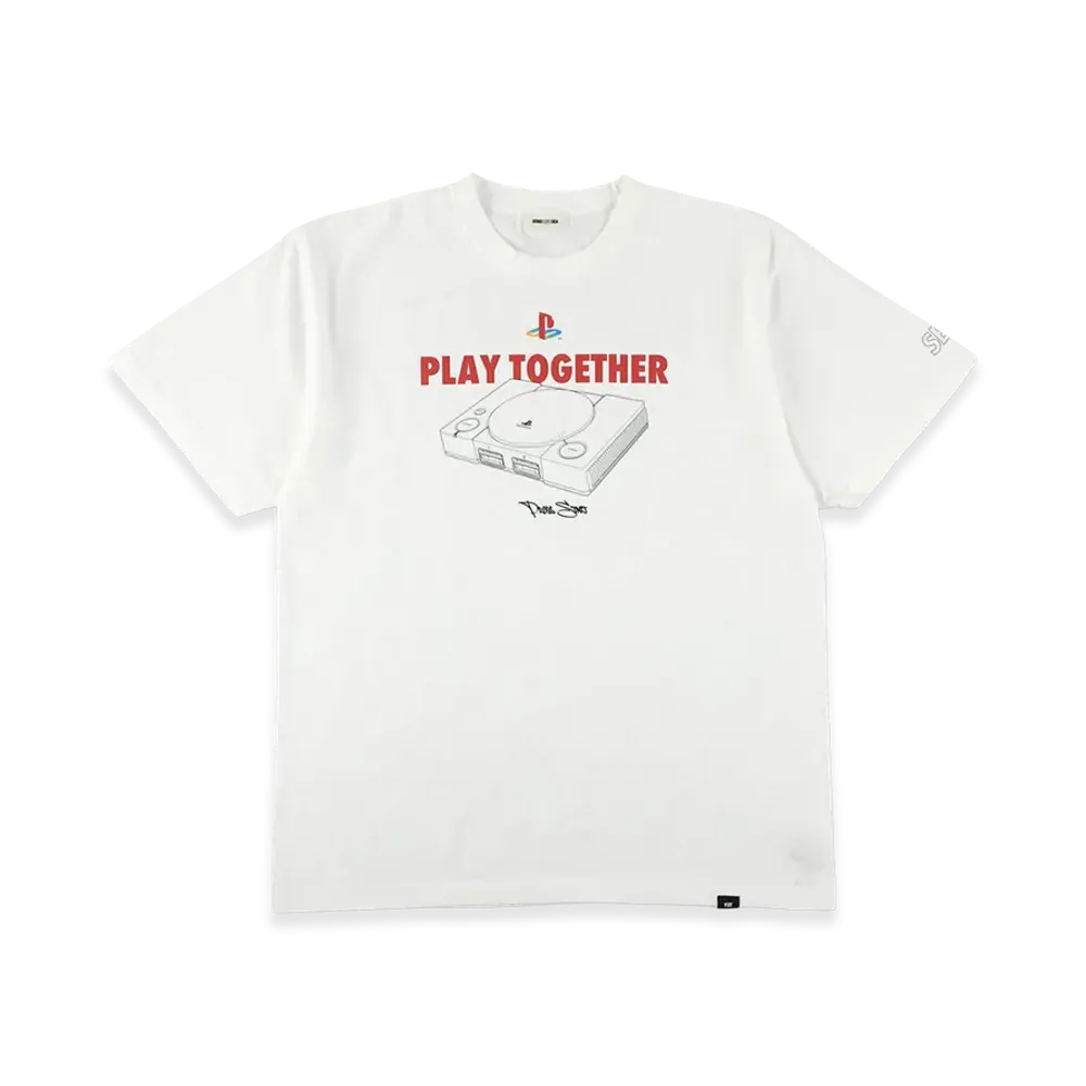 WIND AND SEA x PLAYSTATION Game Console S/S Tee "White"