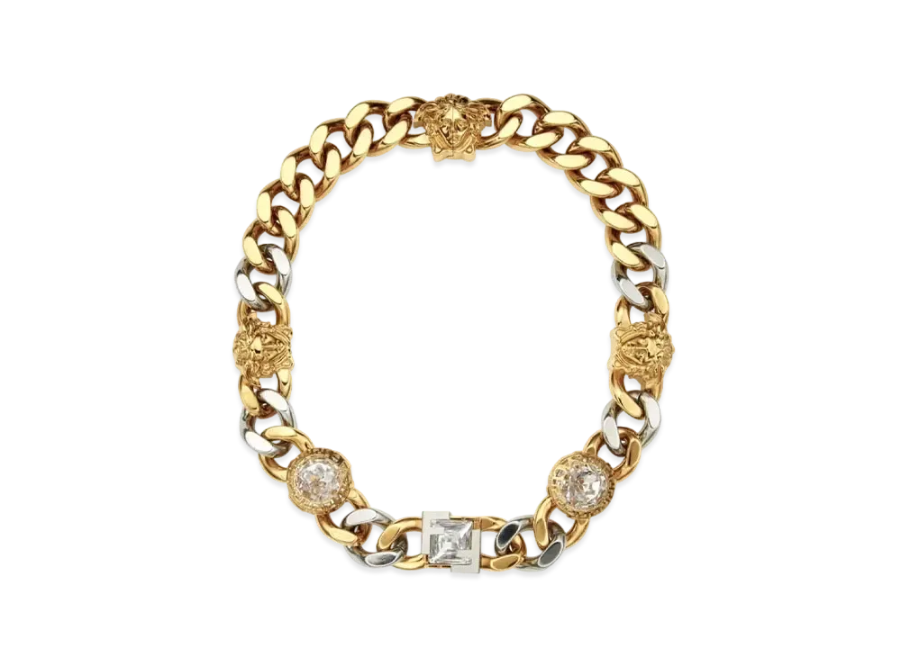 ダッフィー⭐︎ゴージャスゴールドカラーチェーン 多層デザイン ベルト フェンディ x ヴェルサーチェ フェンダーチェ チェーン ネックレス